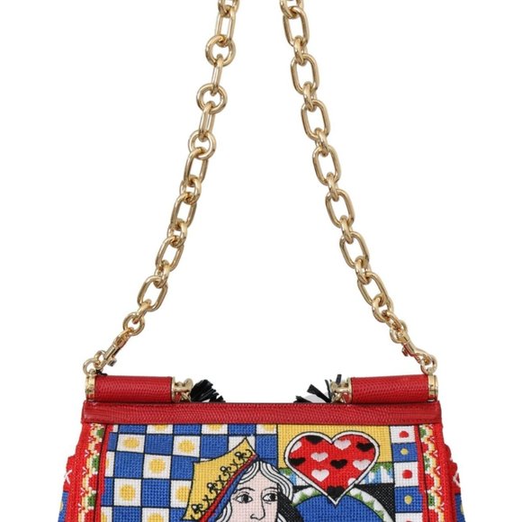 Dolce & Gabbana-Multicolor Queen Of Hearts Bag - Picture 2 of 5